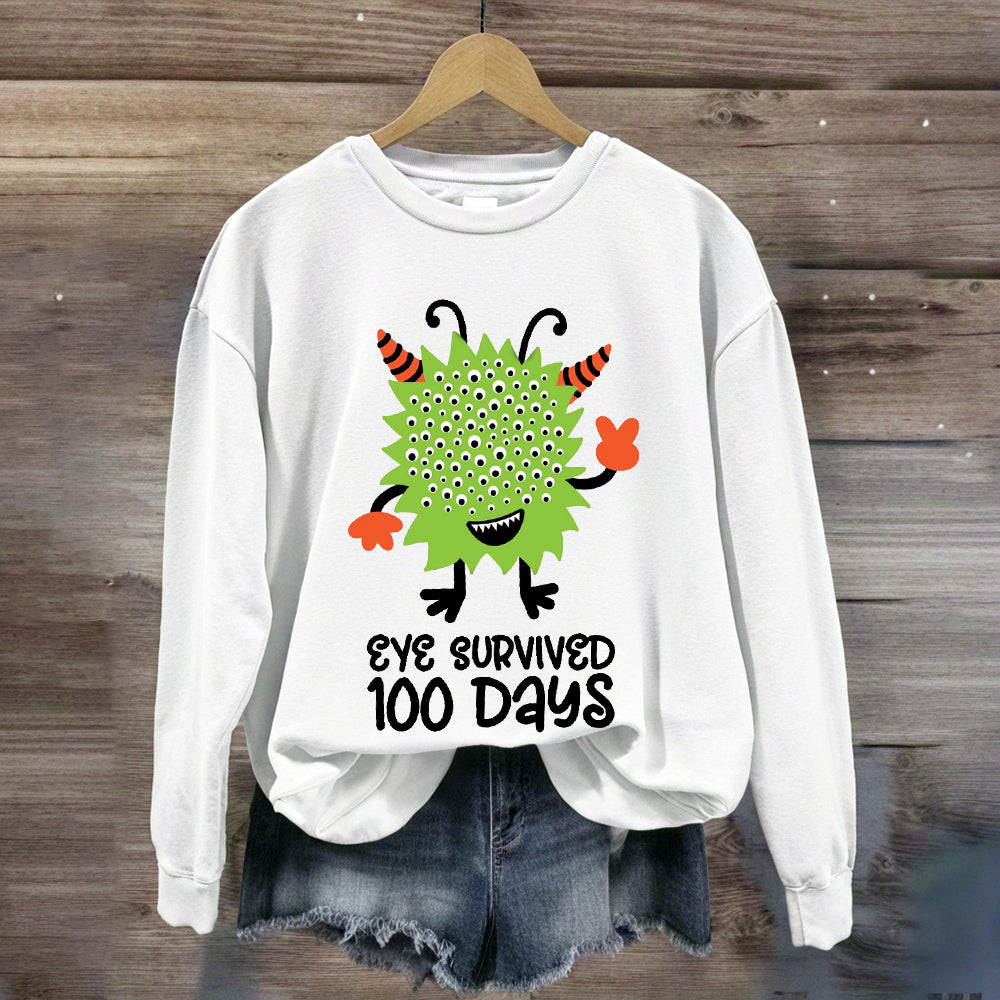 Eye Survived 100 Days Sweatshirt