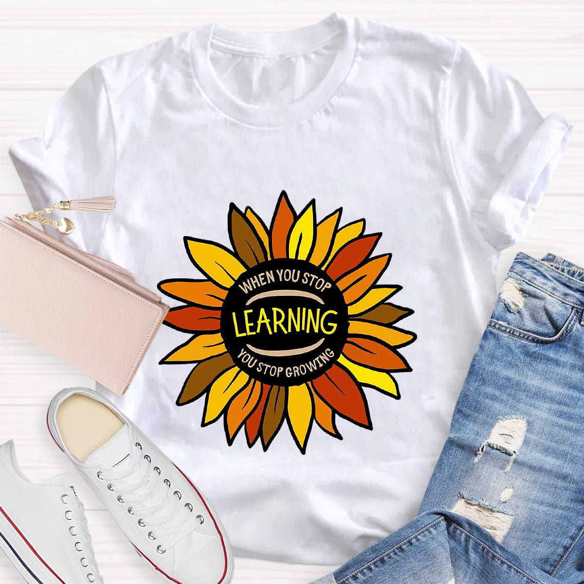 When You Stop Learning You Stop Growing T-Shirt