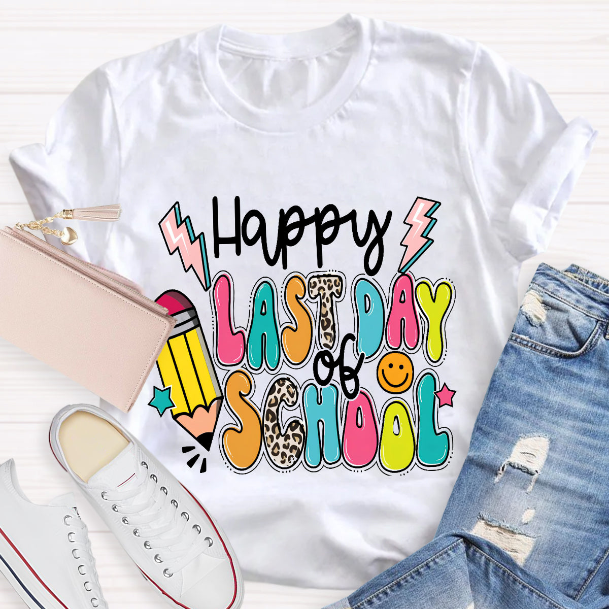Happy Last Day Of School Pencil T-shirt