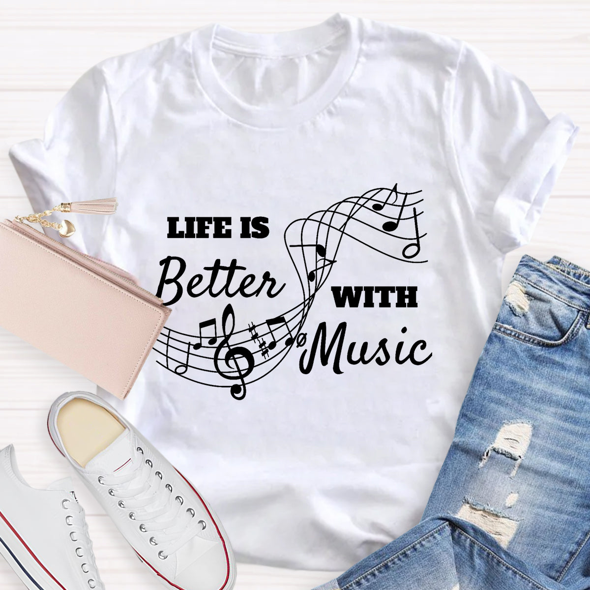 Life Is Better With Music Teacher T-Shirt
