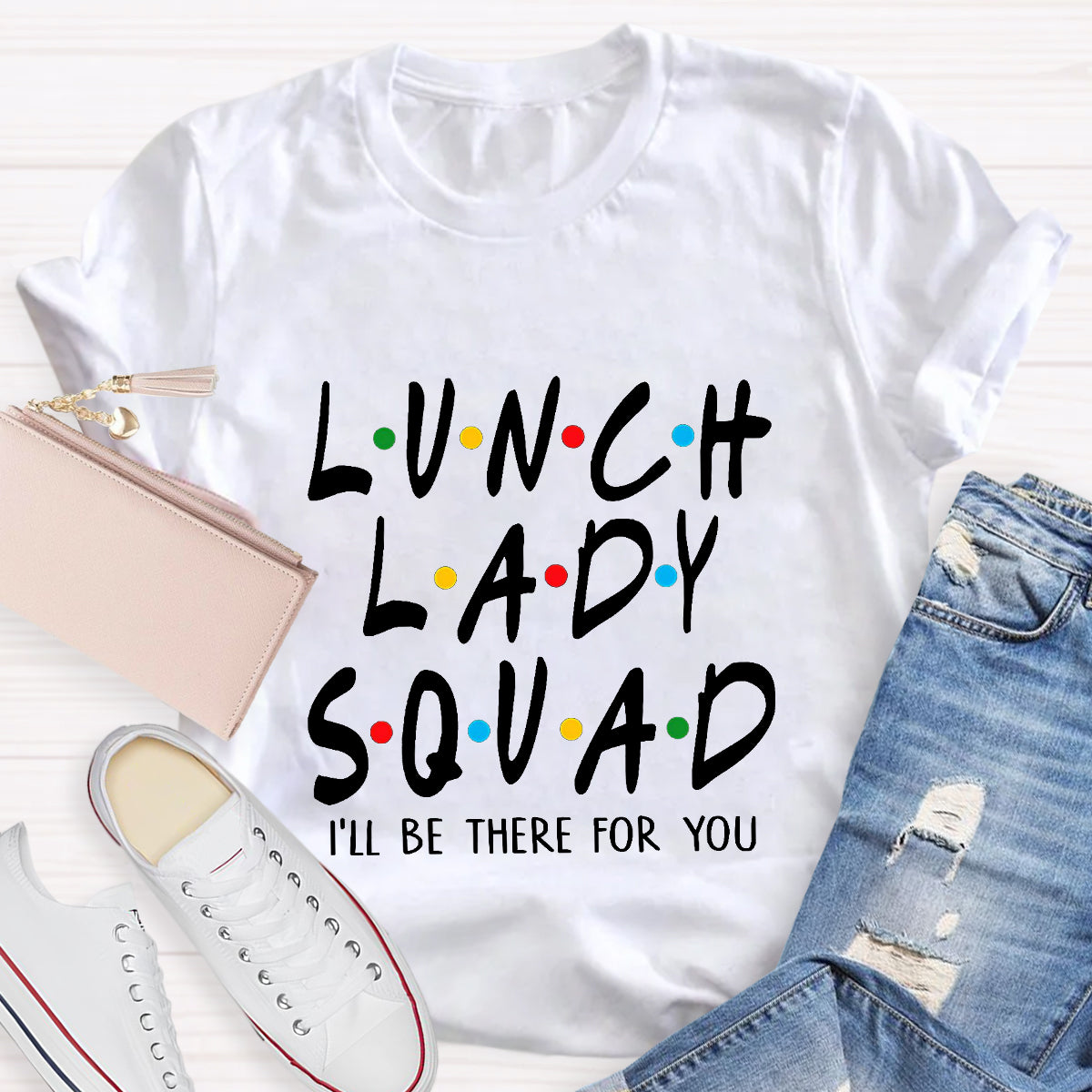 Lunch Lady Aquad Teacher T-Shirt