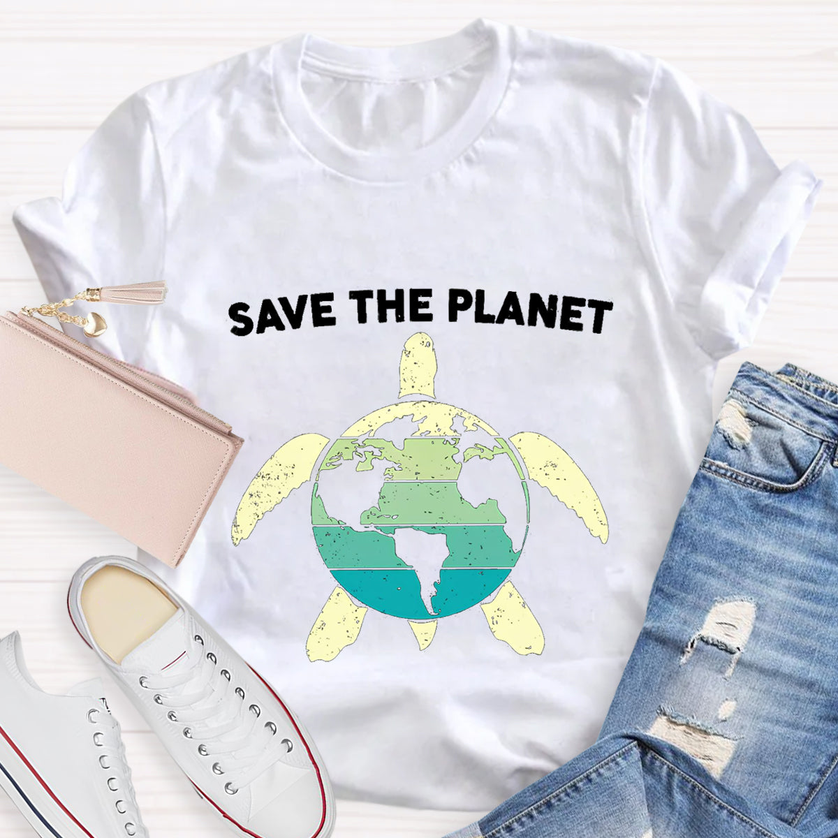 Save The Planet Turtle T-Shirt