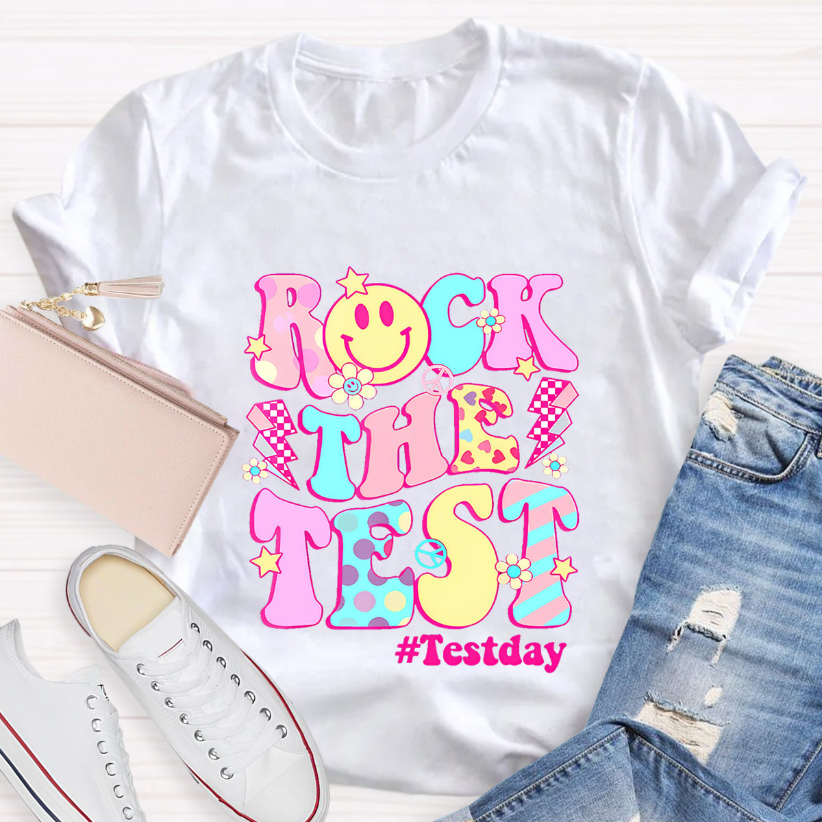 Rock The Text Text Day Teacher T-Shirt