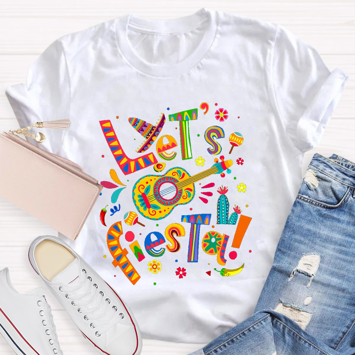 Let's Fiesta Teacher T-Shirt