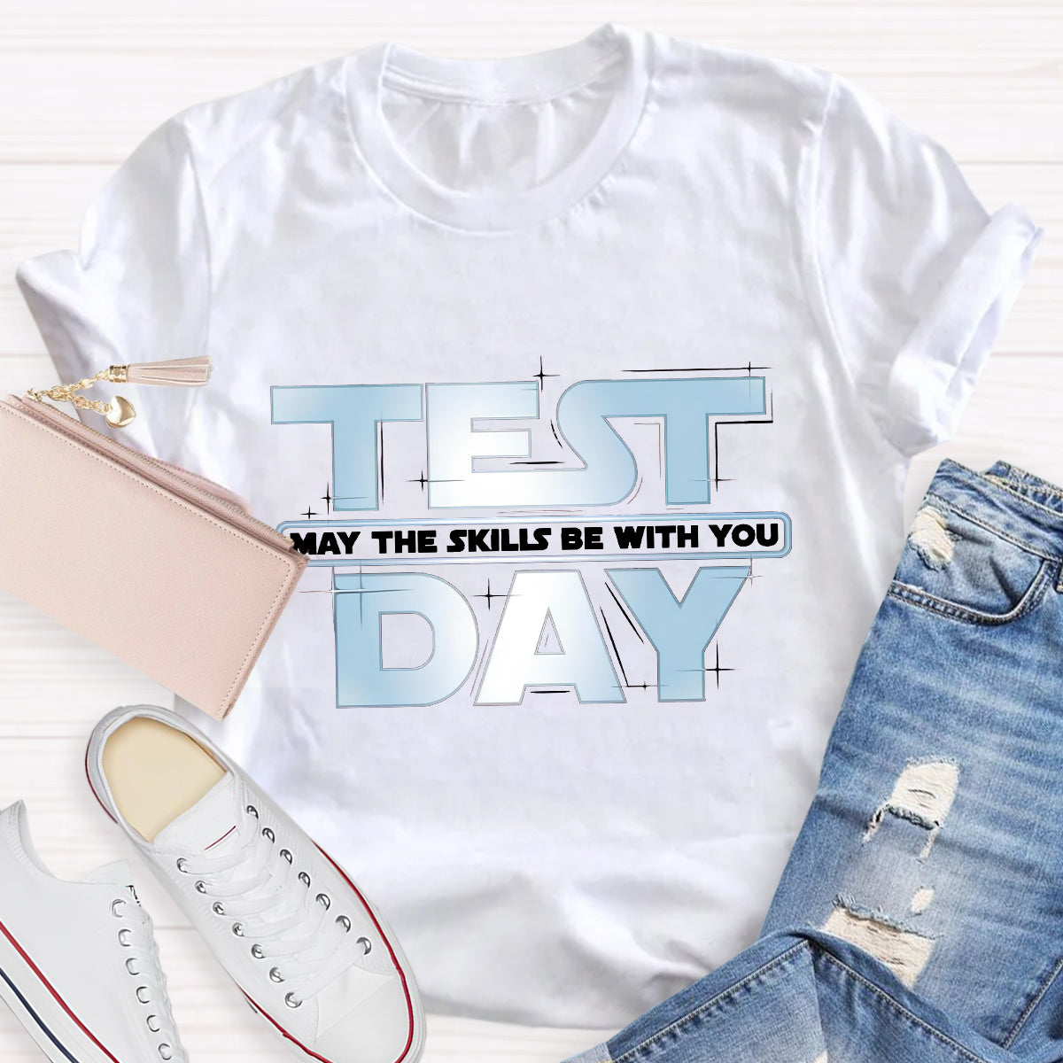 May The Skills Be With You Test Day Teacher T-Shirt