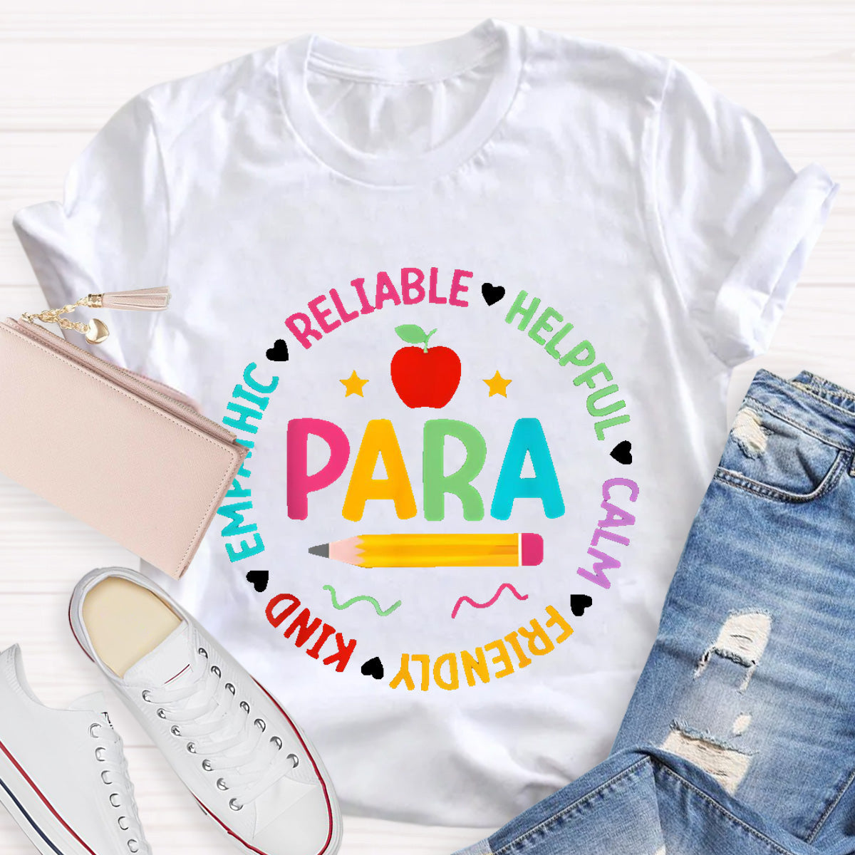 Para Teacher Helpful Calm T-Shirt