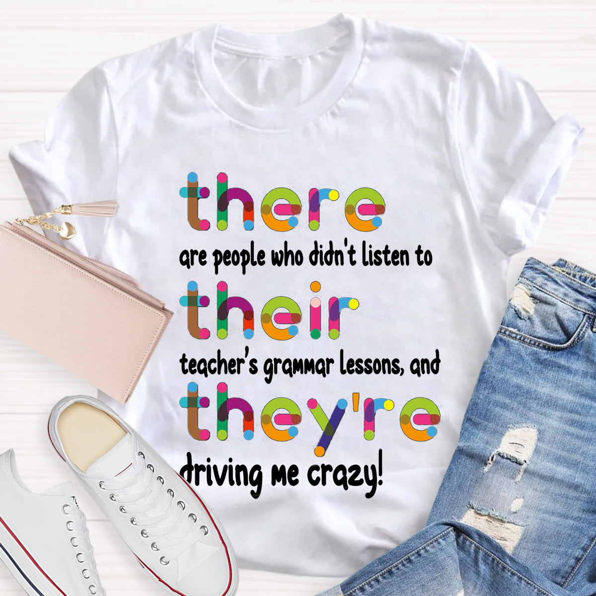 Their There They're Grammar Teacher T-Shirt