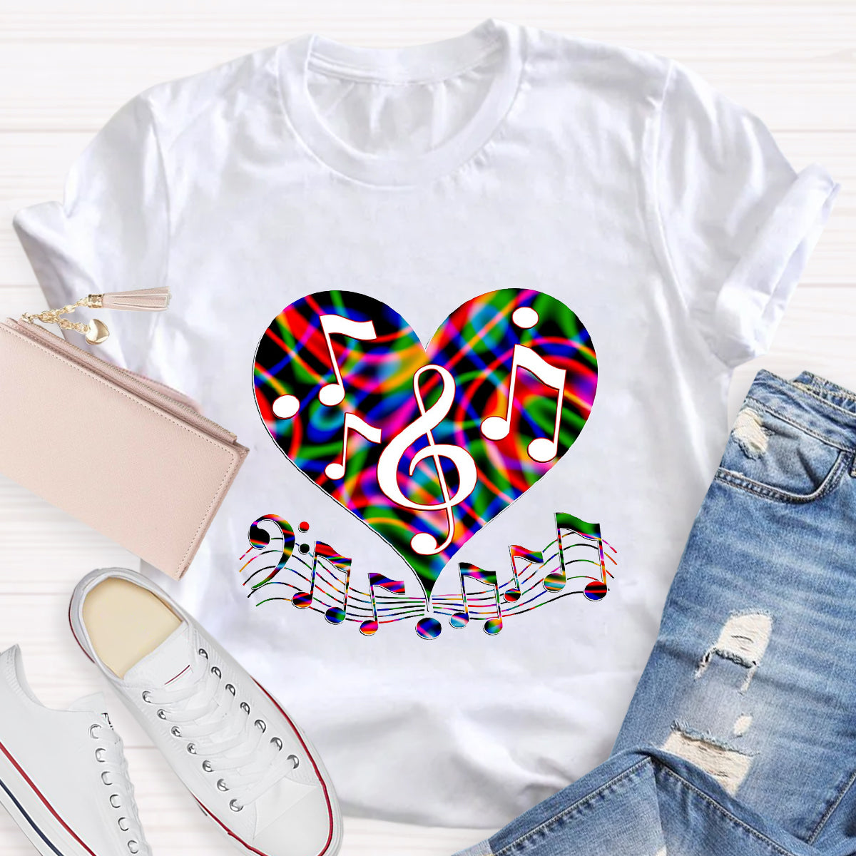 Music Makes My Heart Happy T-Shirt