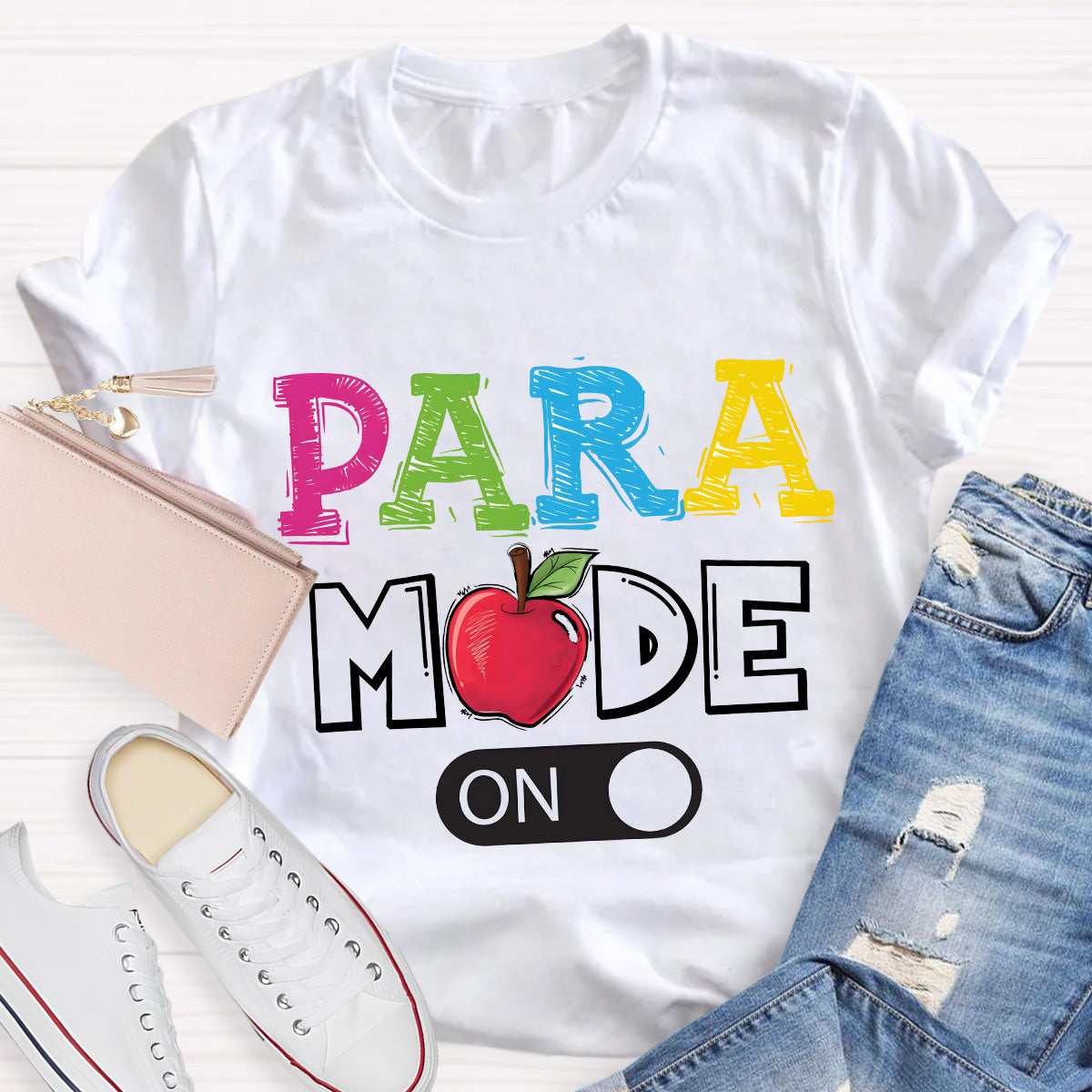 Para Mode On Teacher T-Shirt