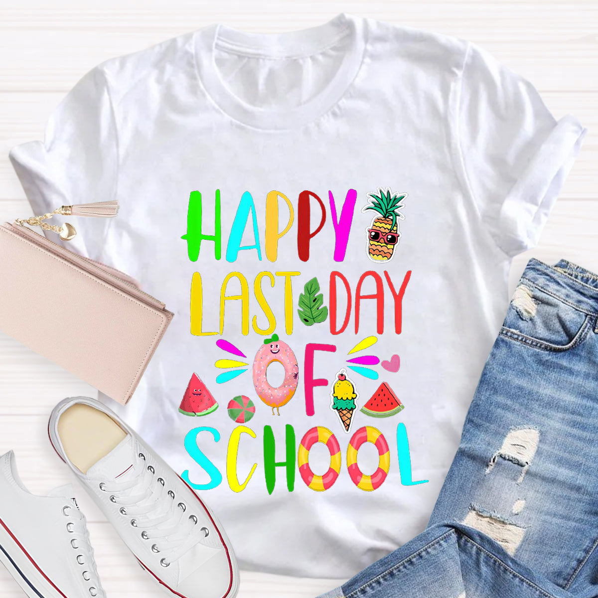 Happy Last Day Of School Summer Atmosphere T-Shirt