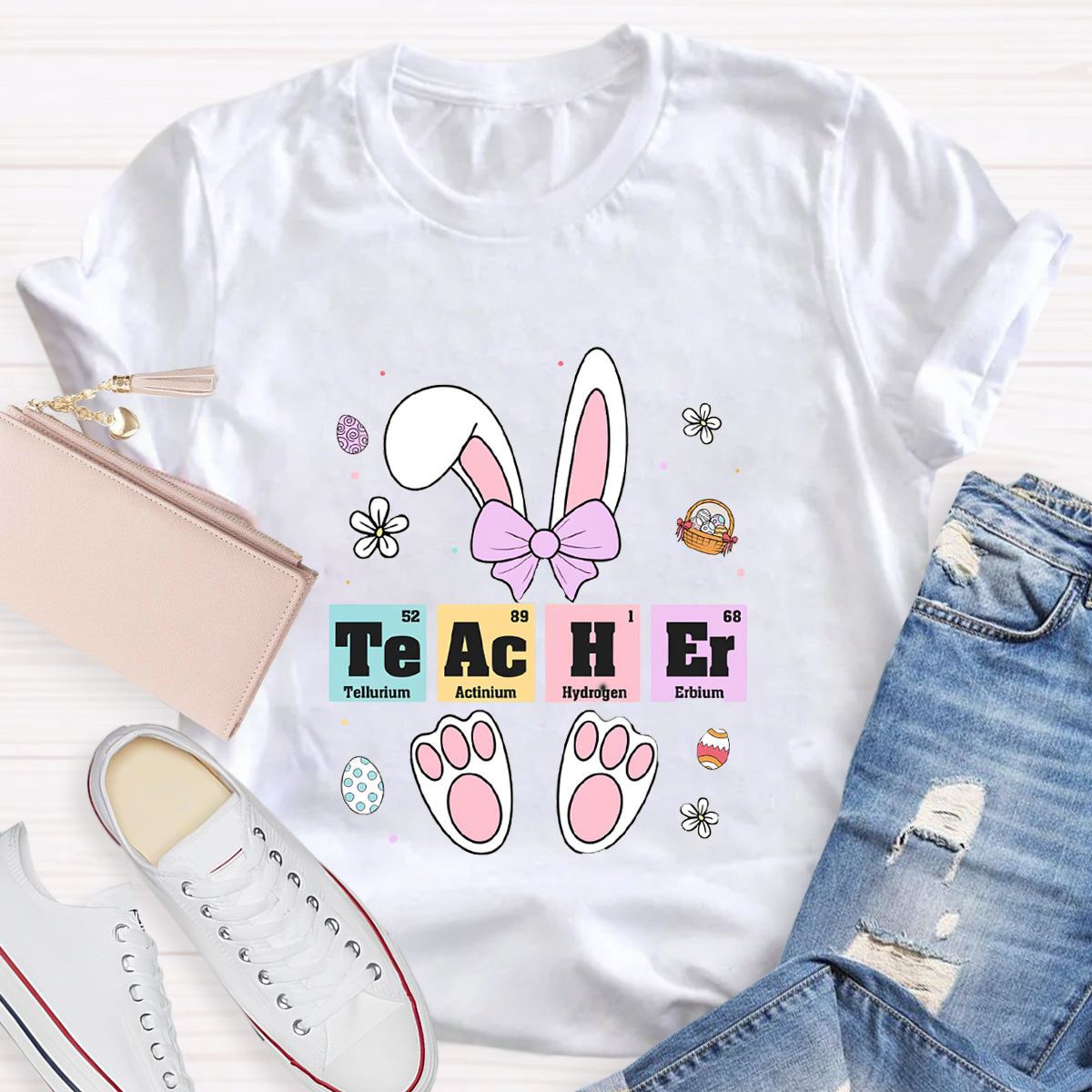 Teacher Easter Periodic Elements T-Shirt