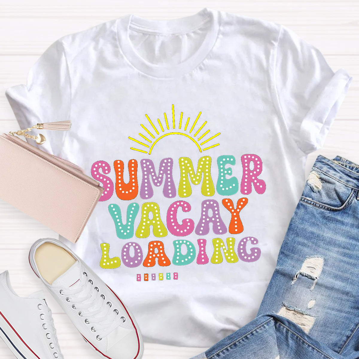 Summer Vacay Is Loading Teacher T-Shirt
