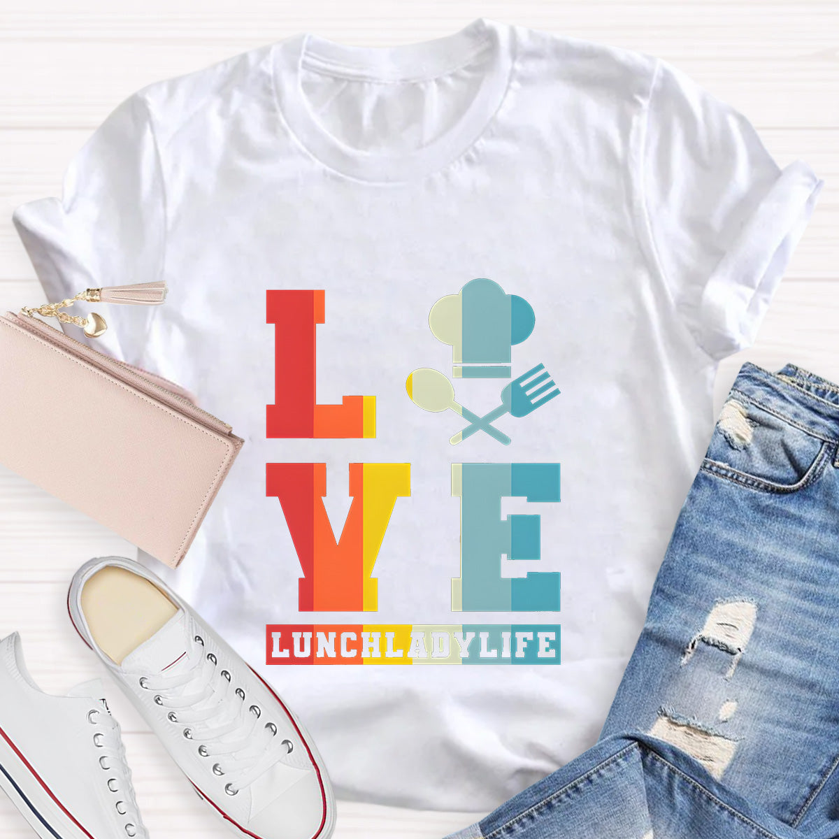 Lunch Lady Life Teacher T-Shirt