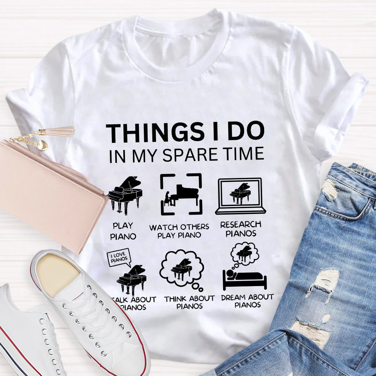 This Things I Do In My Spare Time Music Teacher T-Shirt