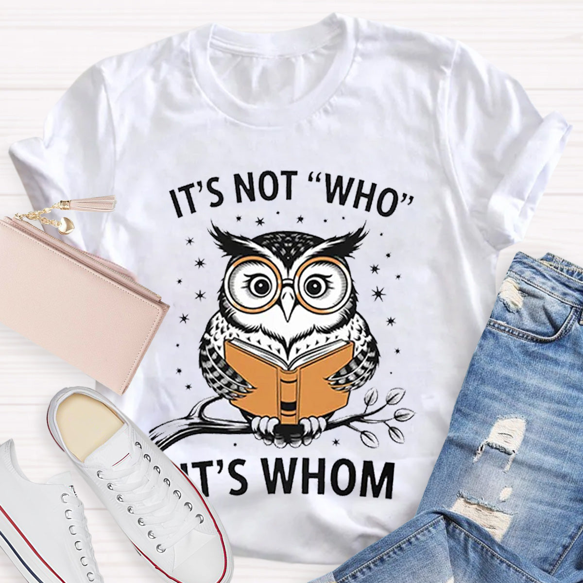 It's Not Who It's Whom Teacher T-Shirt