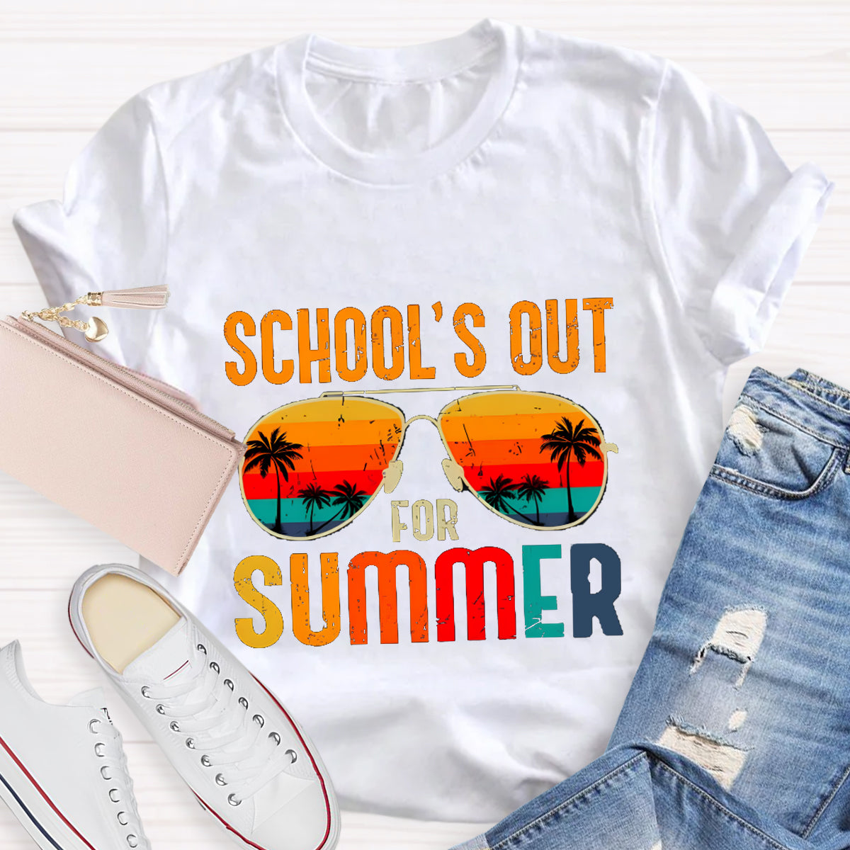 School's Out For Summer Rainbow Beach In The Eyes T-Shirt