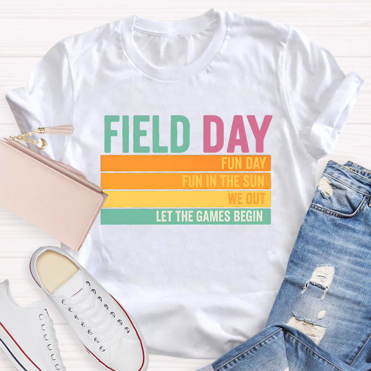 Field Day Let The Game Begin Teacher T-Shirt