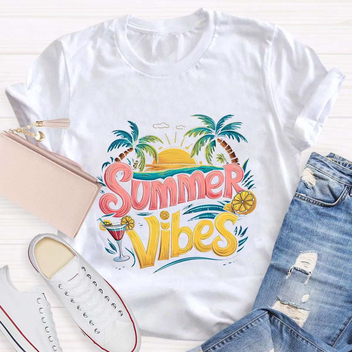Summer Vines Teacher T-Shirt
