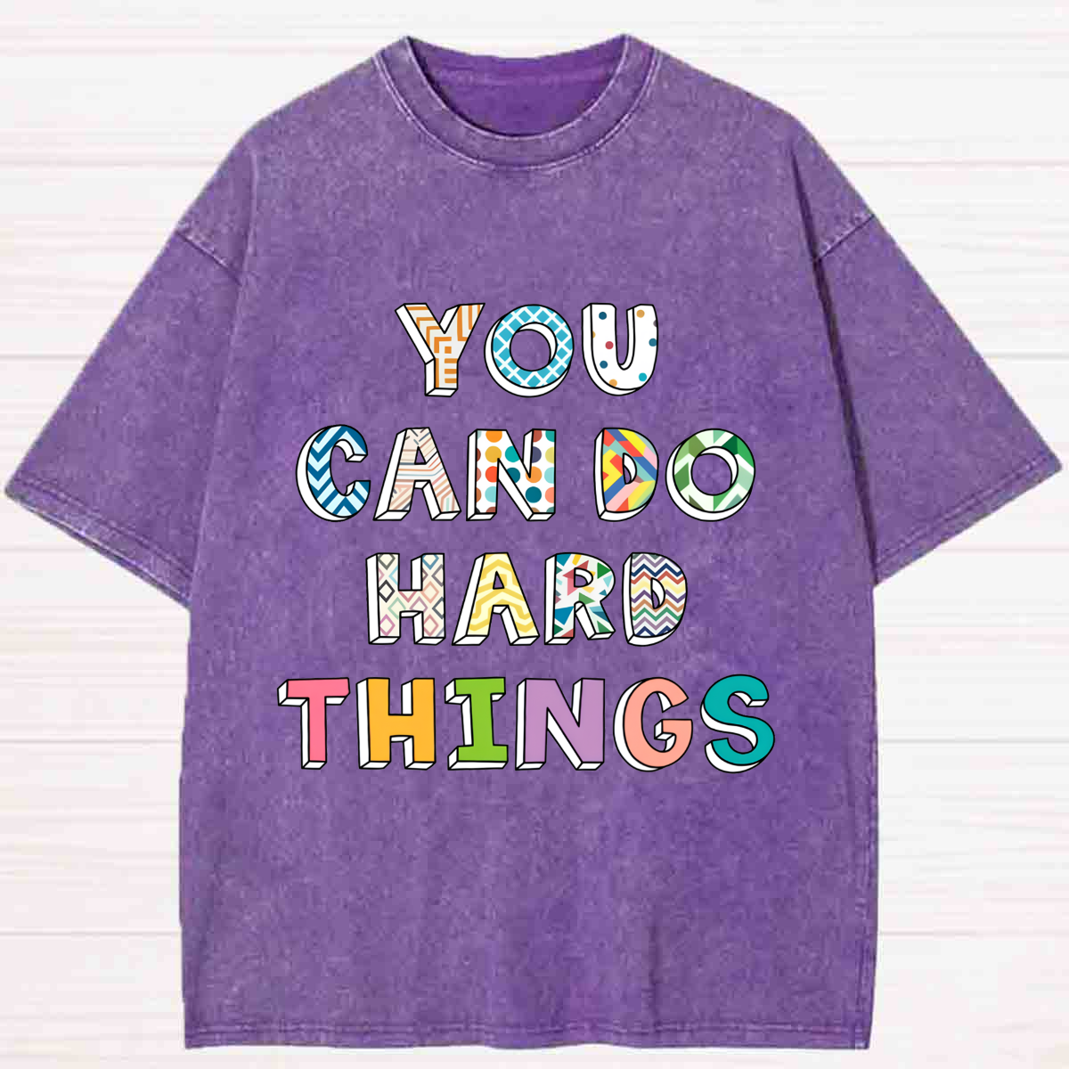 You Can Do Hard Thing Washed T-shirt