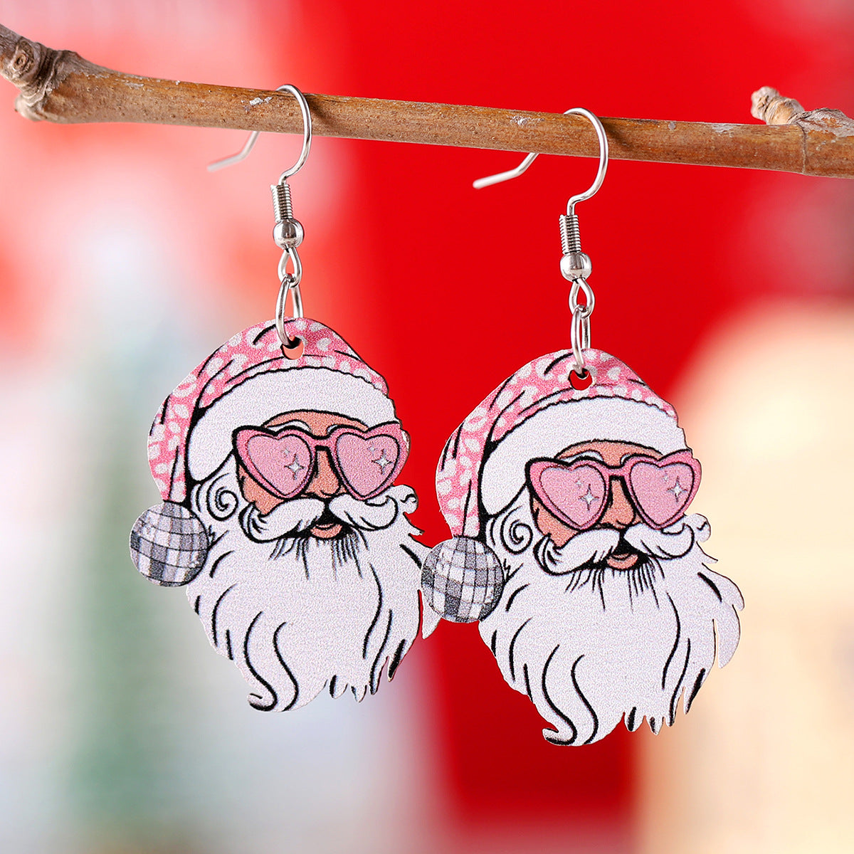 Funny Santa Claus Pendant Earrings