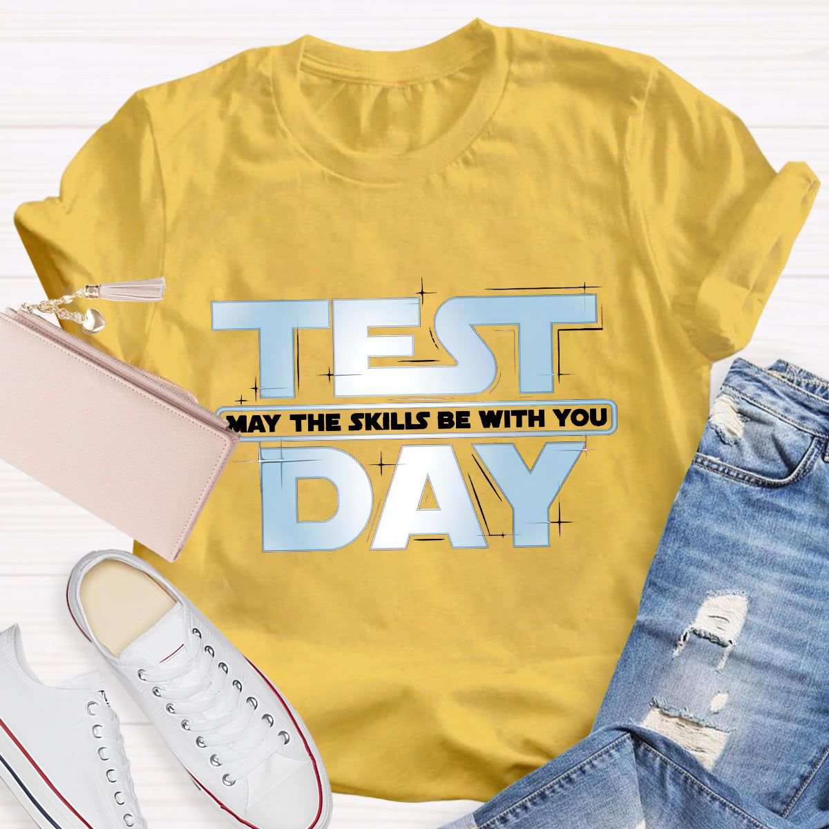 May The Skills Be With You Test Day Teacher T-Shirt