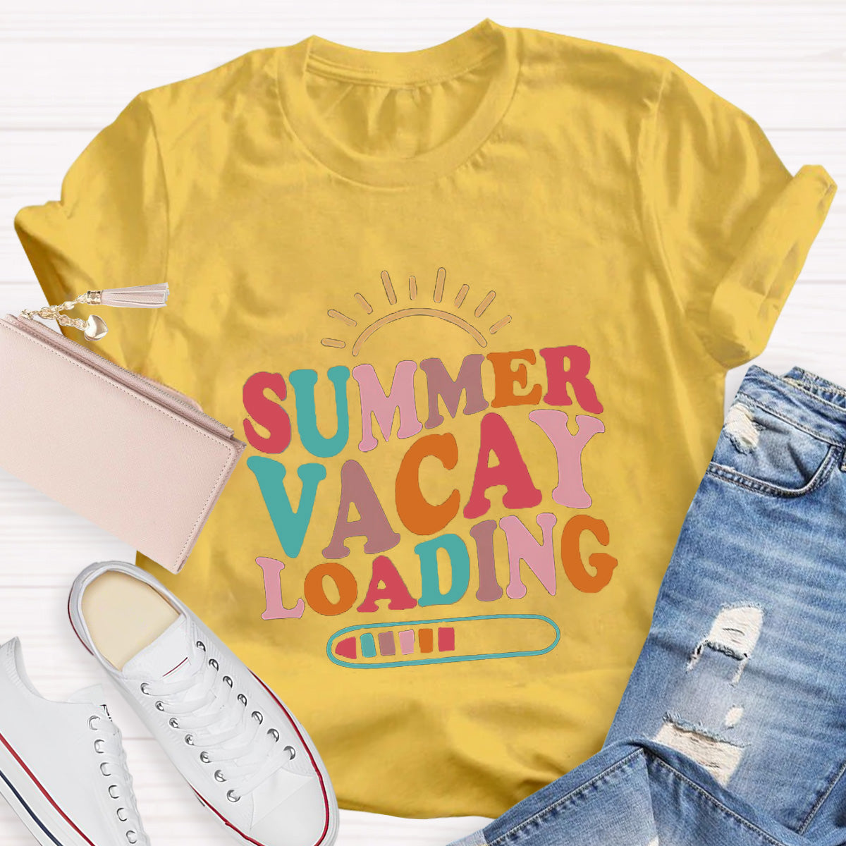 Summer Vacay Loading Teacher T-Shirt