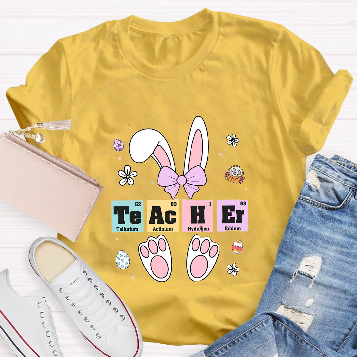 Teacher Easter Periodic Elements T-Shirt