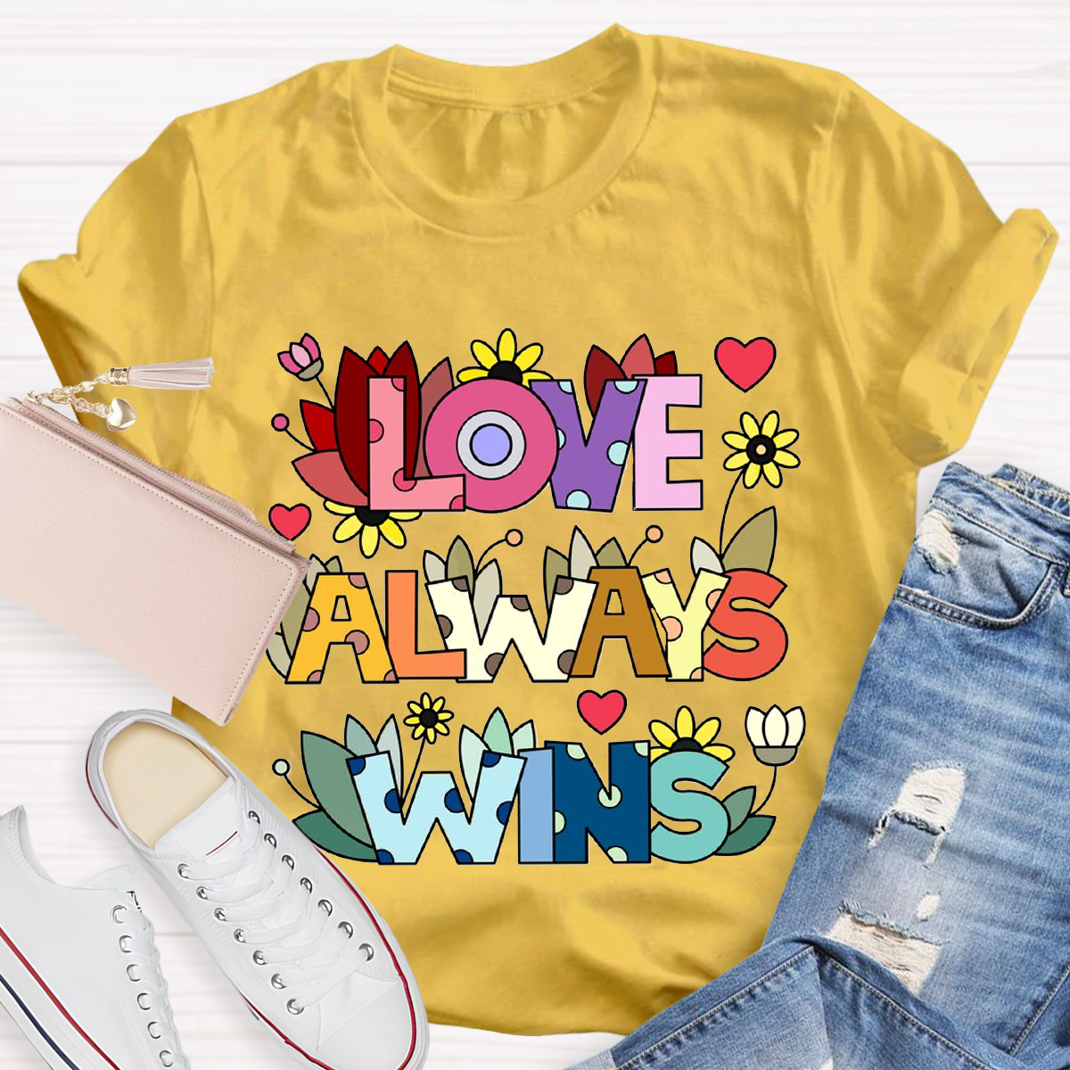 Love Always Wins Floral T-Shirt