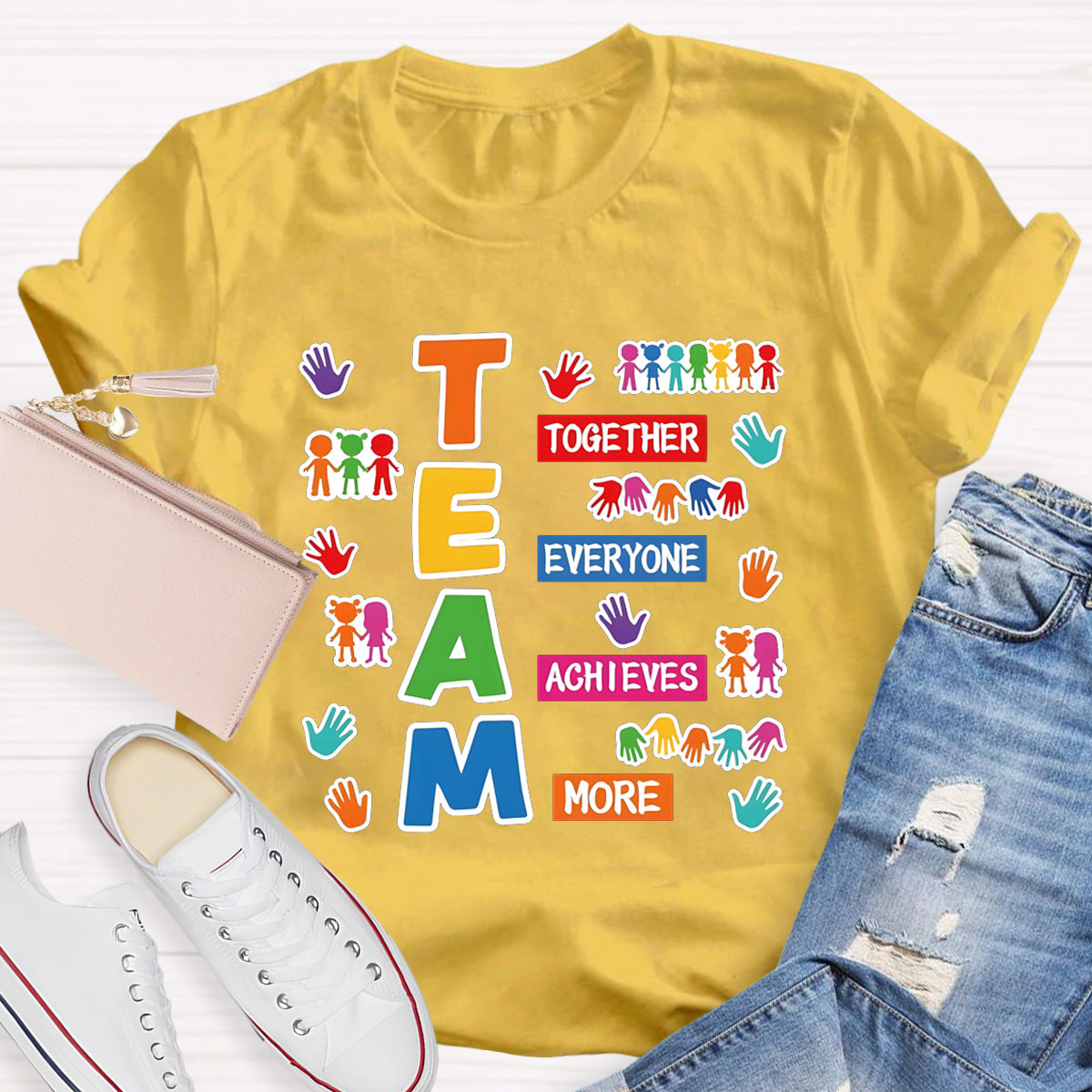 Team Together Everyone Achieves More Teacher T-Shirt