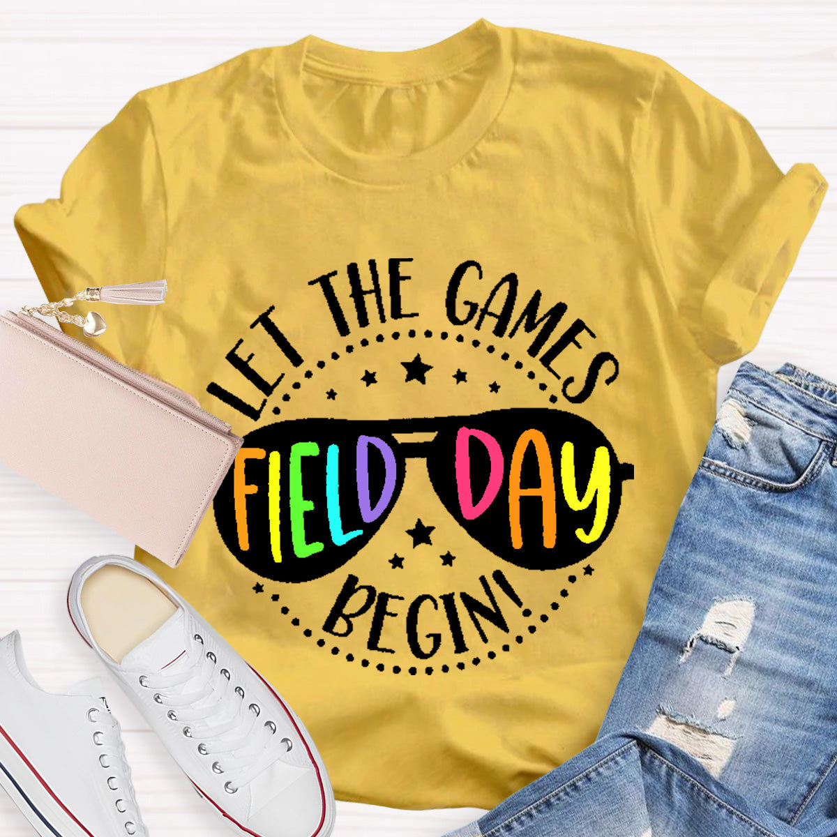 Let The Games Field Day Begin Teacher T-Shirt