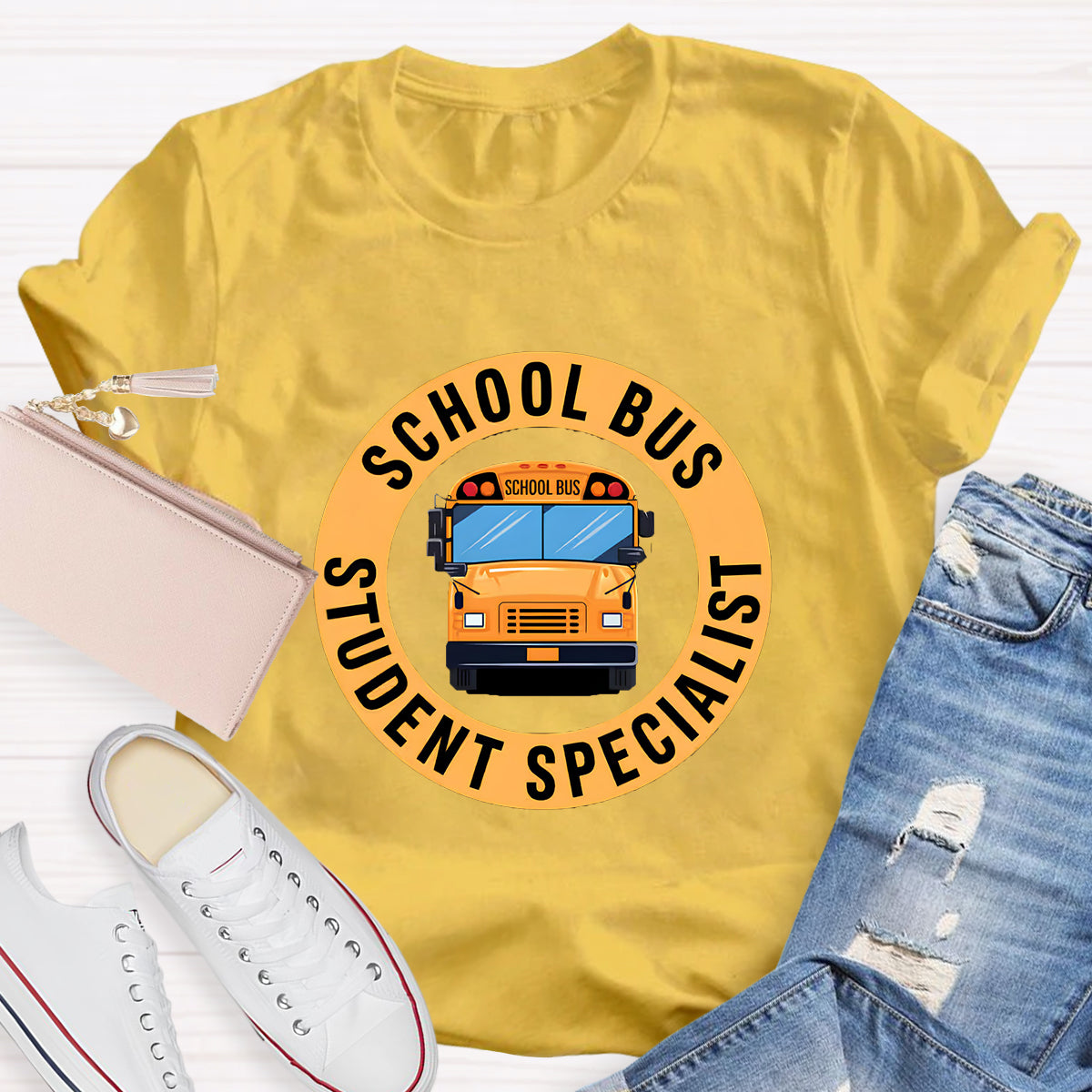 School Bus Student Specialist Teacher T-Shirt