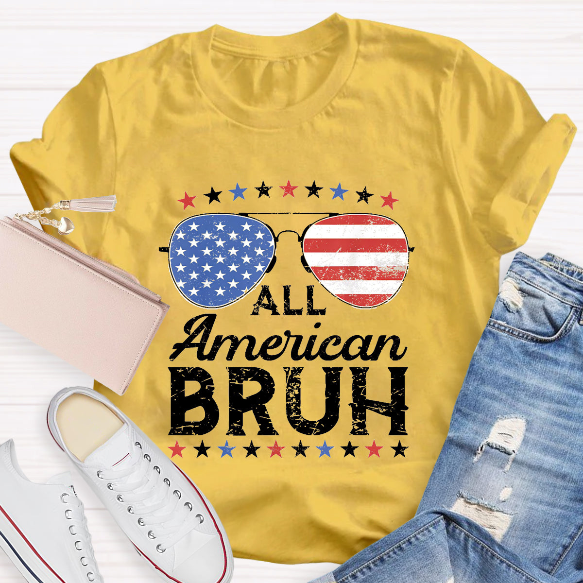 All American Bruh Teacher T-Shirt