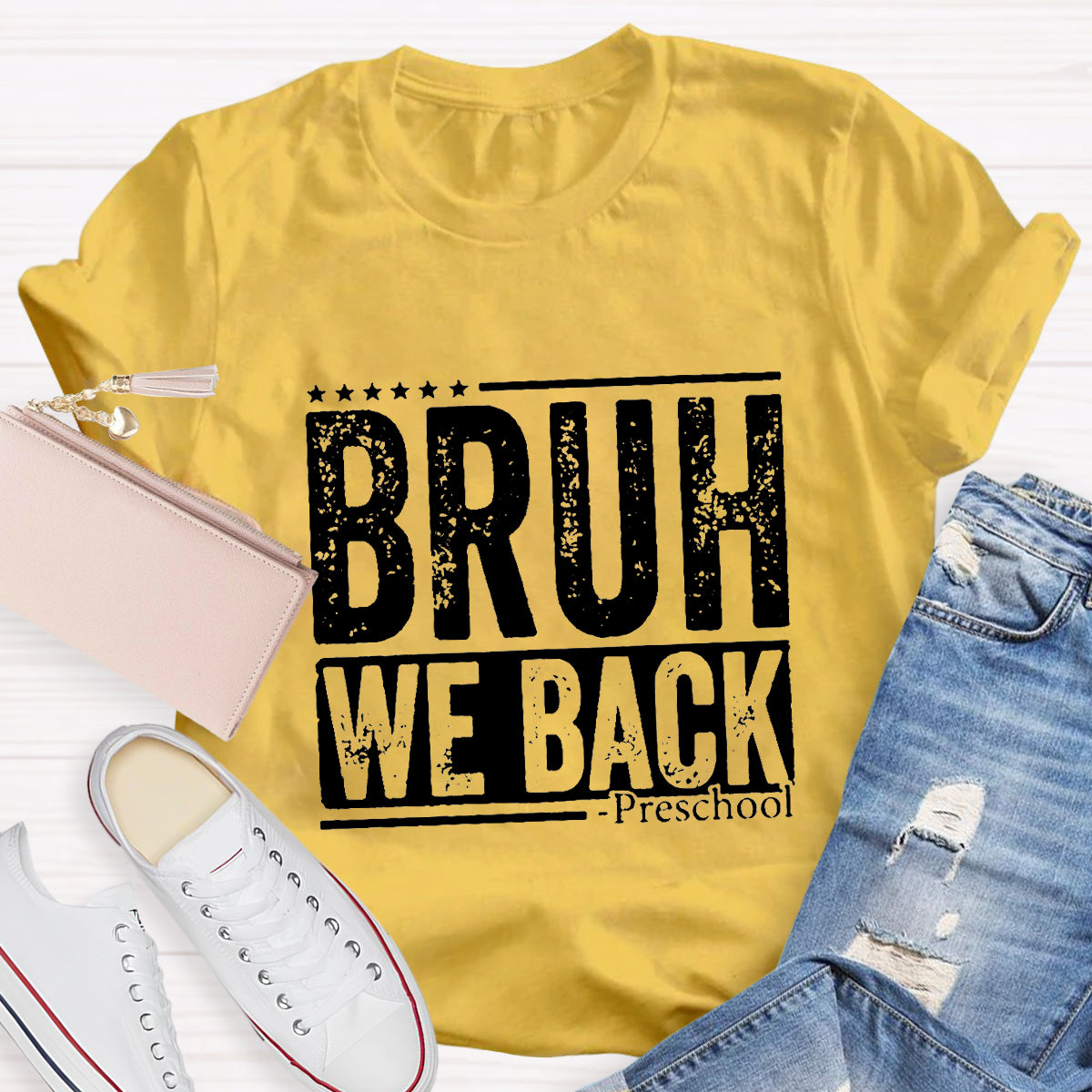 Personalized Grade Bruh We Back Back To School T-shirt