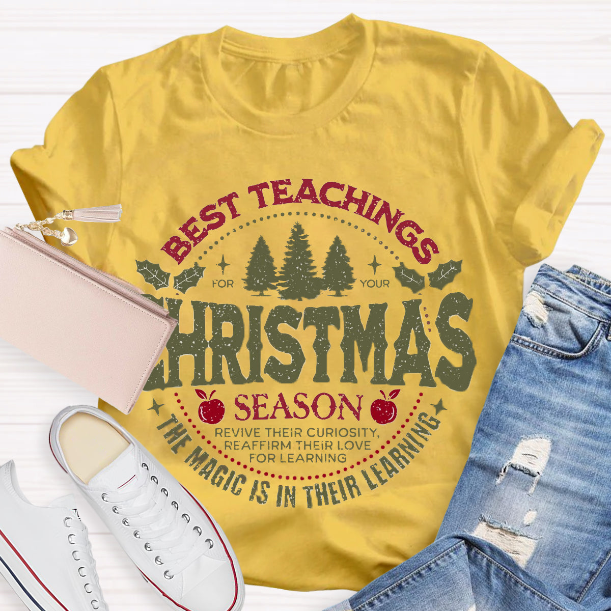 Best Teacher Christmas Season T-Shirt
