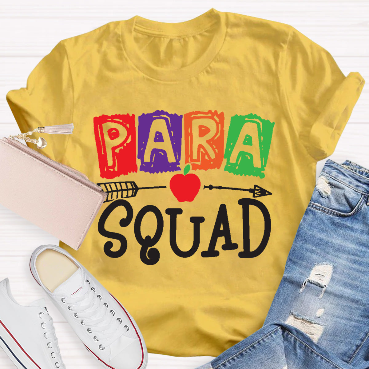 Para Squad Apple Teacher T-Shirt