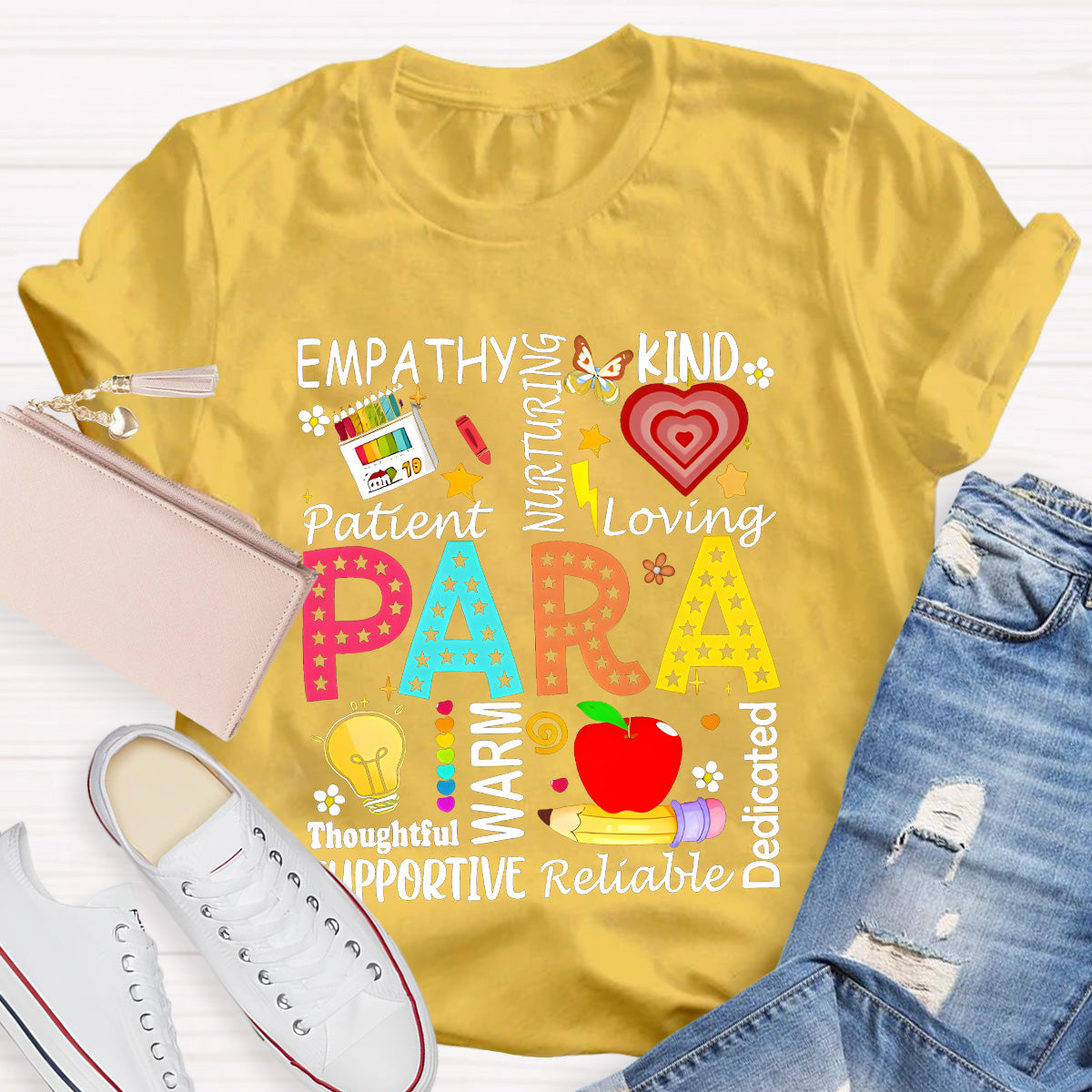 Para Warm Empathy Kind Loving Teacher T-Shirt