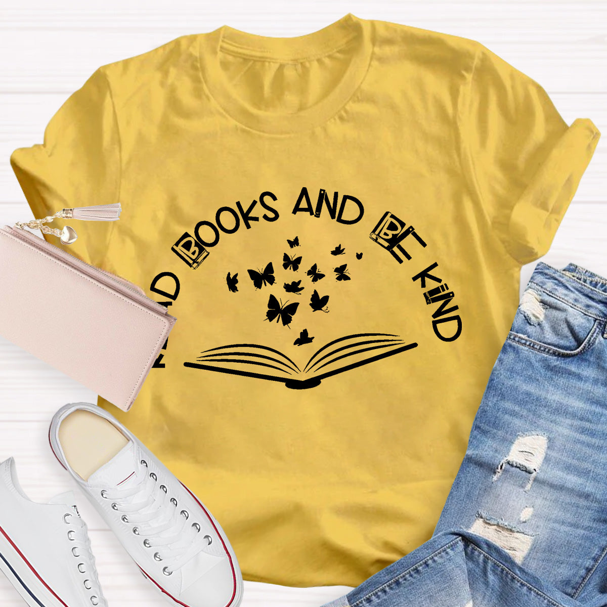 Read Books And Be Kind Teacher T-Shirt