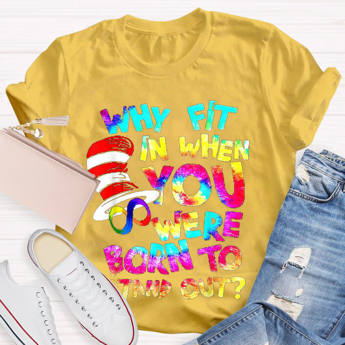 Born To Stand Out Teacher T-Shirt