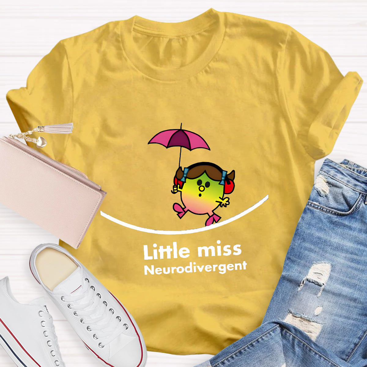 Neurodivergent Little Miss Teacher T-Shirt