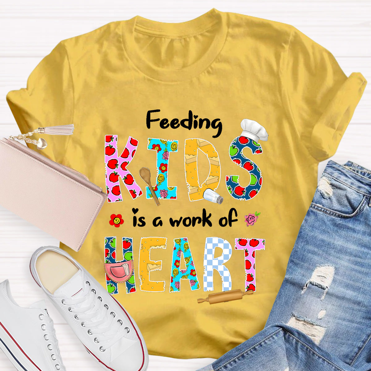 Feeding Kids Is A Work of Heart T-Shirt