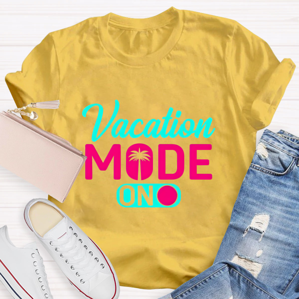 Vacation Mode On Teacher T-Shirt