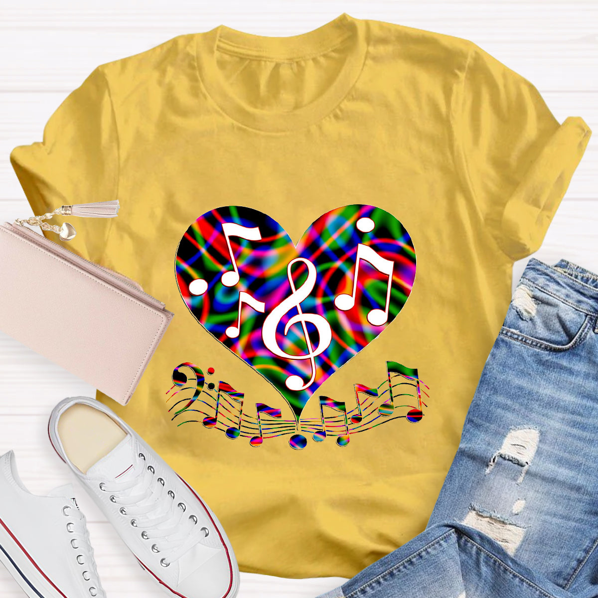Music Makes My Heart Happy T-Shirt