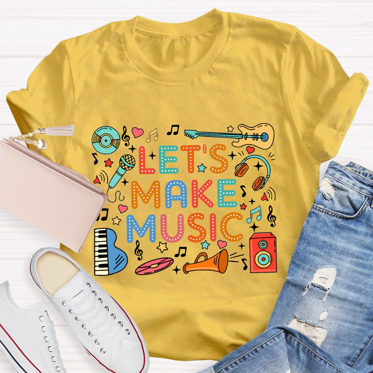 Let's  Make Music Teacher T-Shirt