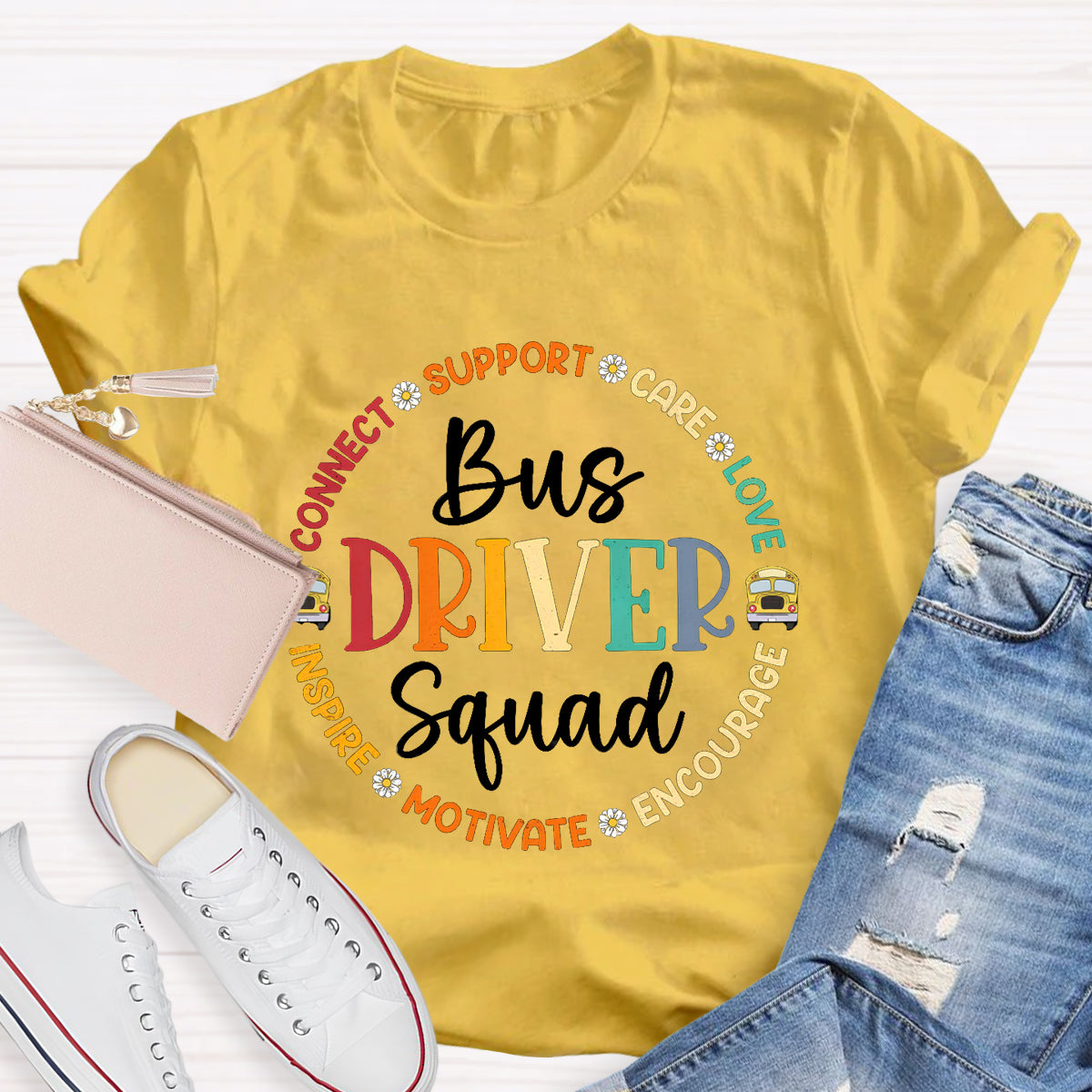 Bus Driver Squad Teacher T-Shirt