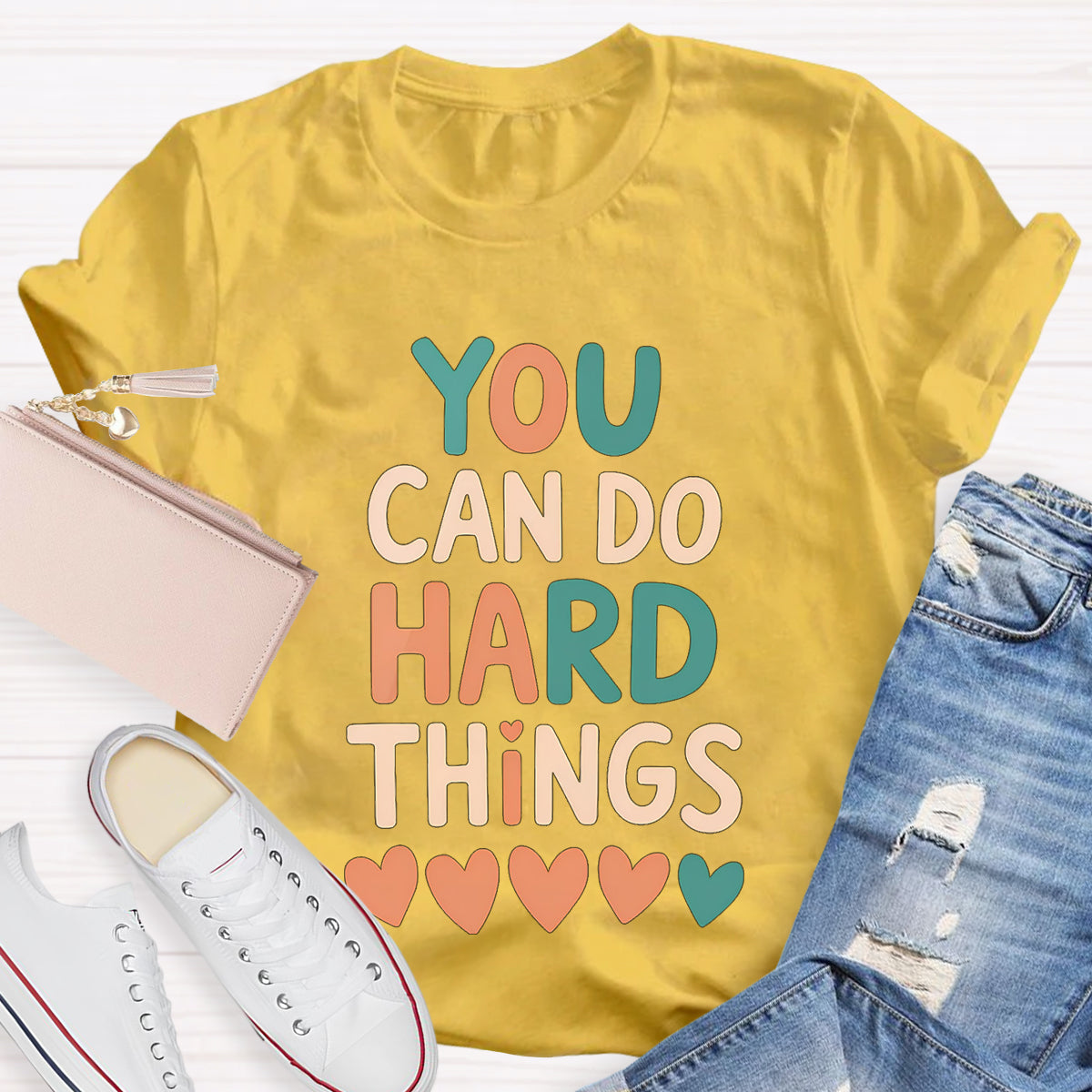 You Can Do Hard Things Teacher T-Shirt