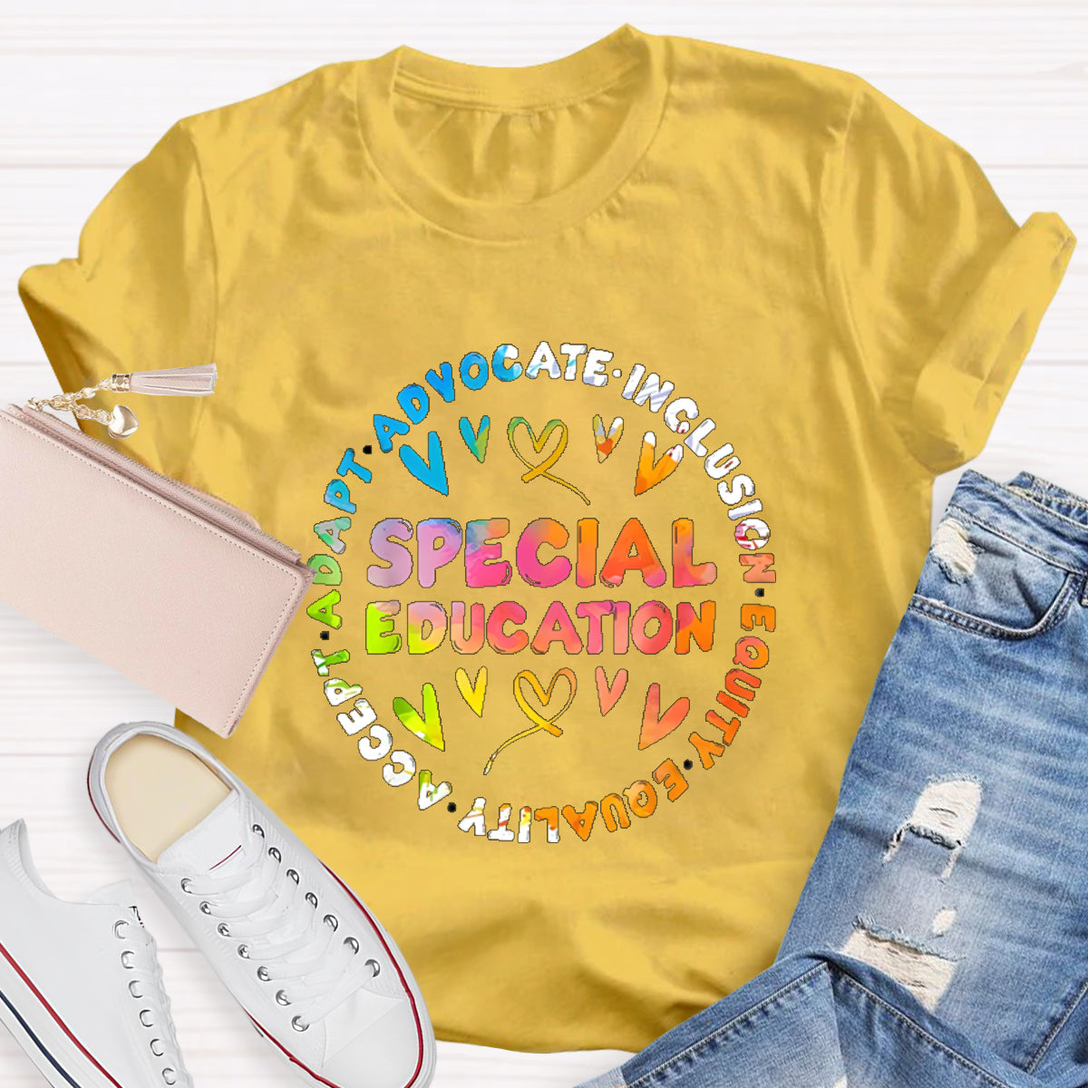 Special Education Teacher Adapt Advocate T-Shirt