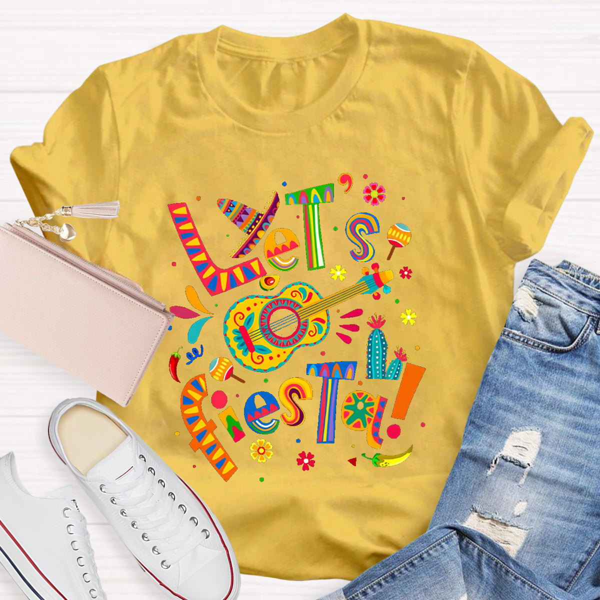 Let's Fiesta Teacher T-Shirt