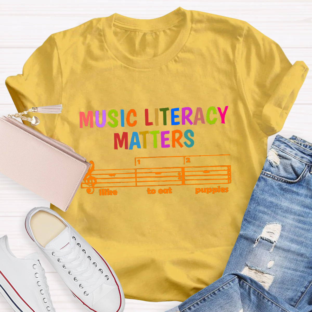 Music Literacy Matters Teacher T-Shirt