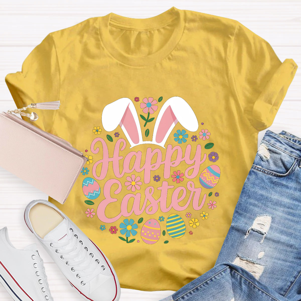 Happy Easter Bunny Teacher T-Shirt
