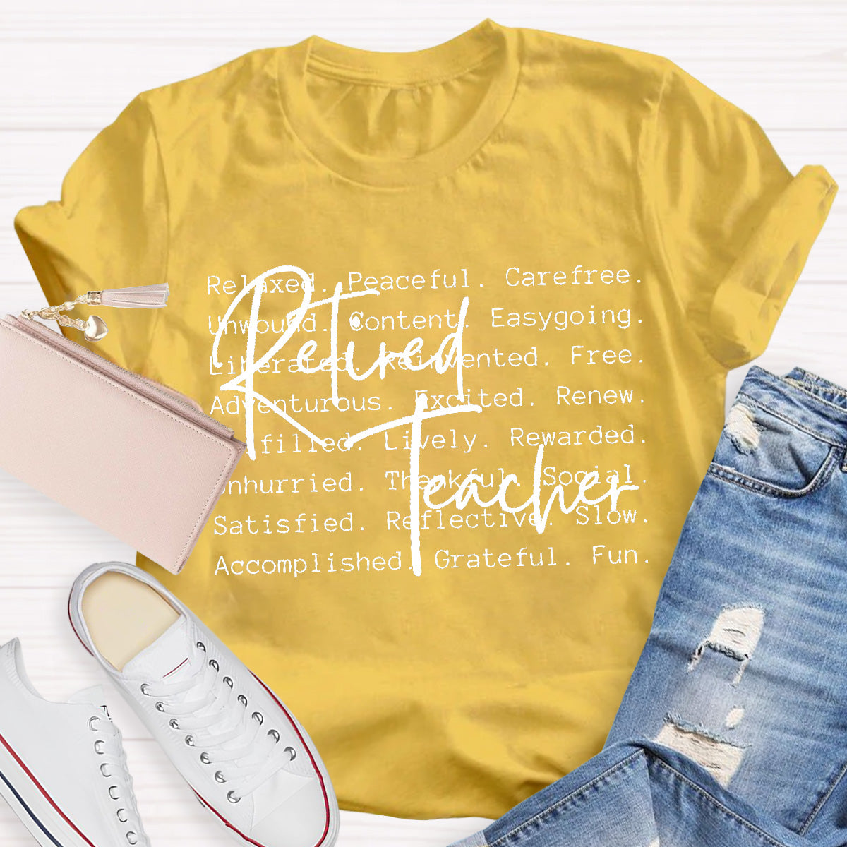Retired Teacher Relaxed  Teacher T-Shirt